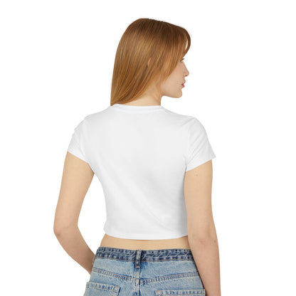 Hold Men Accountable Women's Crop Tee — Feminist Statement Shirt