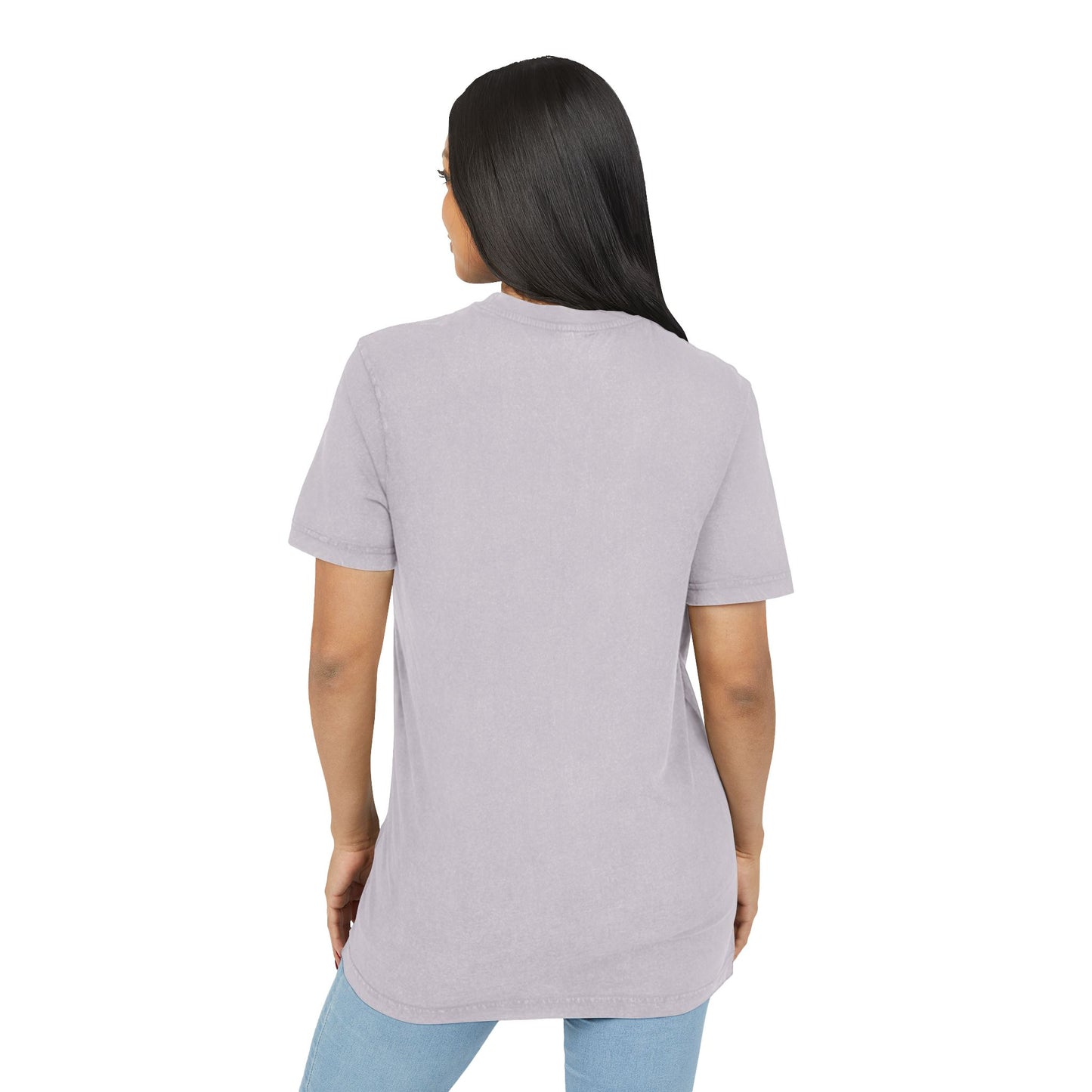 Acid Washed Round Neck Tee